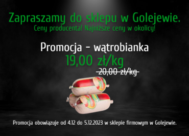 GOLEJEWO! PROMOCJA - WĄTROBIANKA